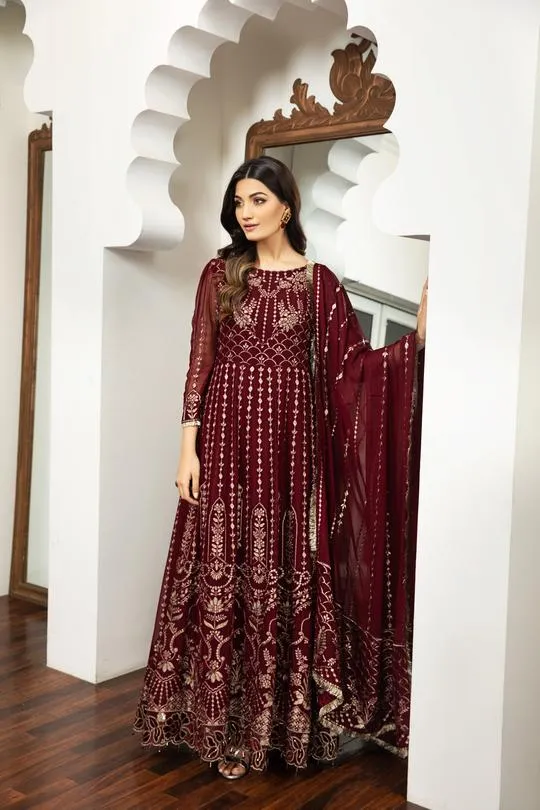 Victoire | Alizeh Royale De Luxe Collection | Unstitched Embroidered Chiffon Suits