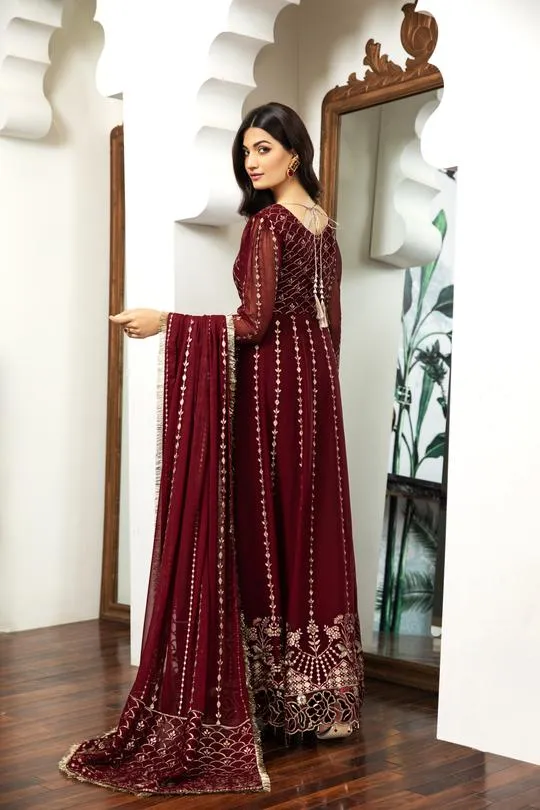 Victoire | Alizeh Royale De Luxe Collection | Unstitched Embroidered Chiffon Suits