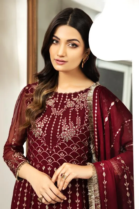 Victoire | Alizeh Royale De Luxe Collection | Unstitched Embroidered Chiffon Suits