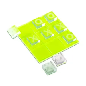 Vince Acrylic Tic Tac Toe- Lime Green
