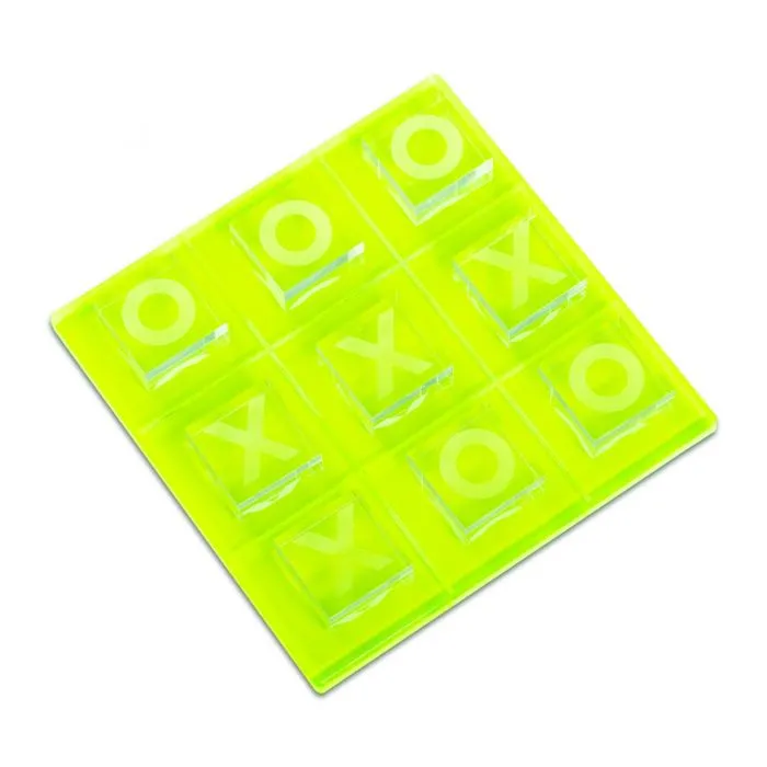 Vince Acrylic Tic Tac Toe- Lime Green