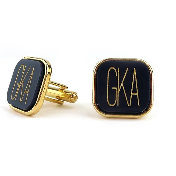 Vineyard Square Modern Font Cuff Links (WS)