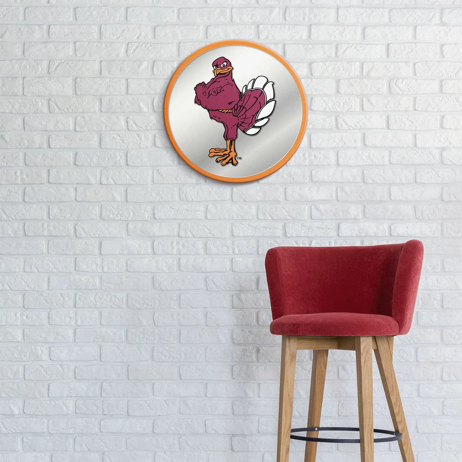 Virginia Tech Hokies: Mascot - Modern Disc Mirrored Wall Sign