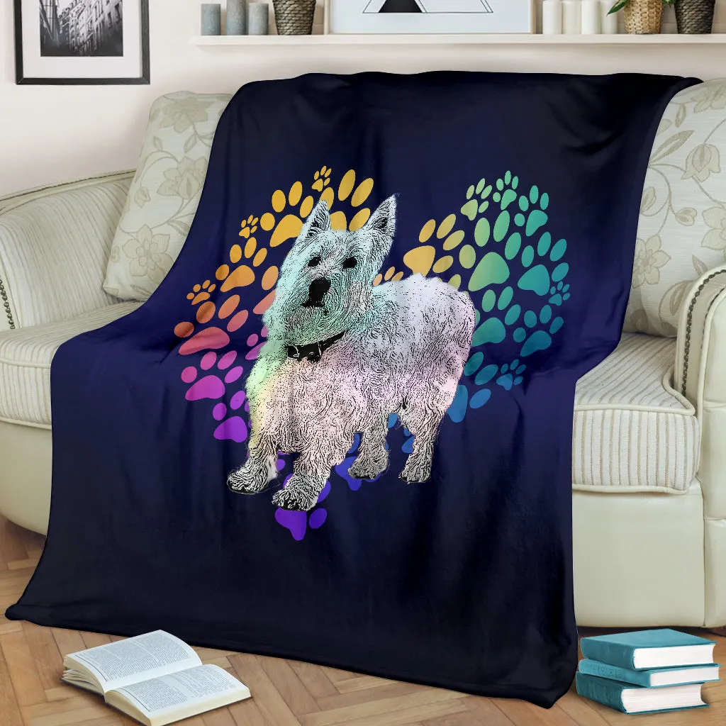 Westie Heart Blanket