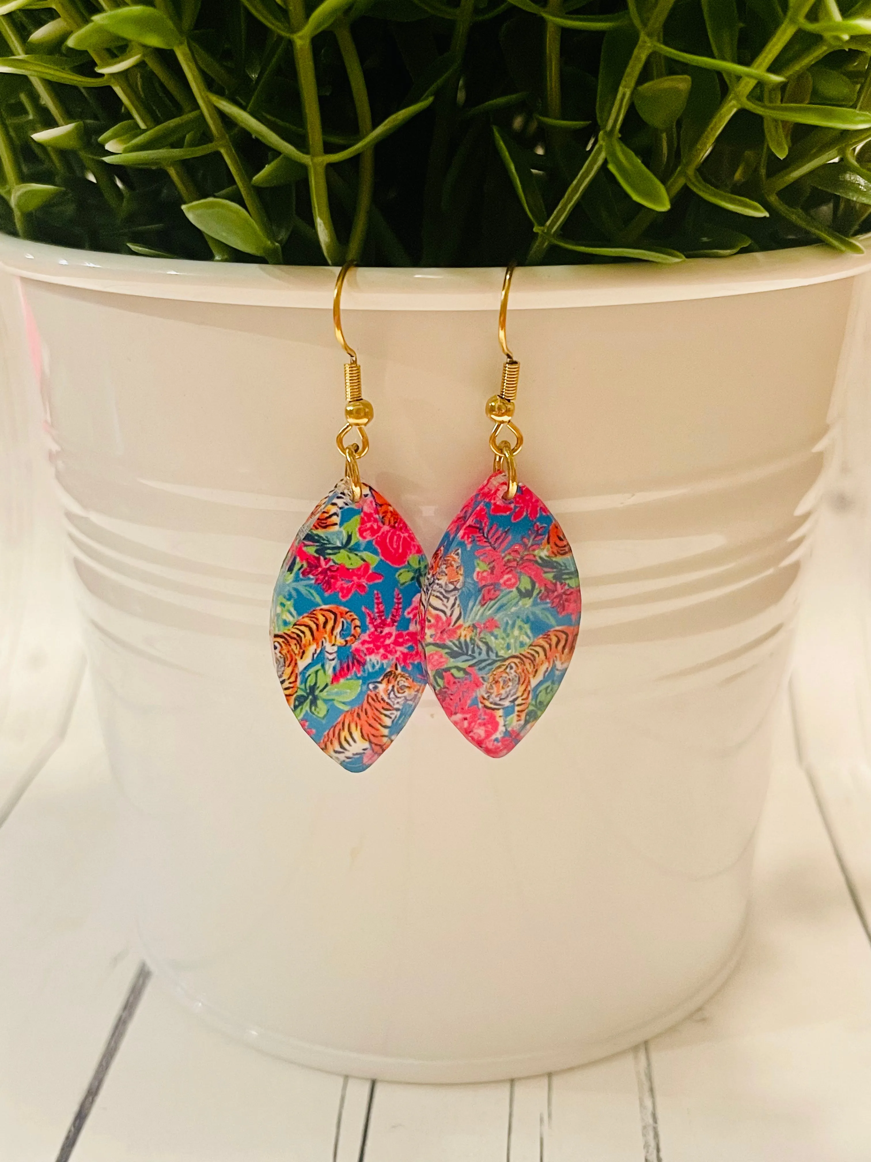 Wild Tigers Acrylic Dangles