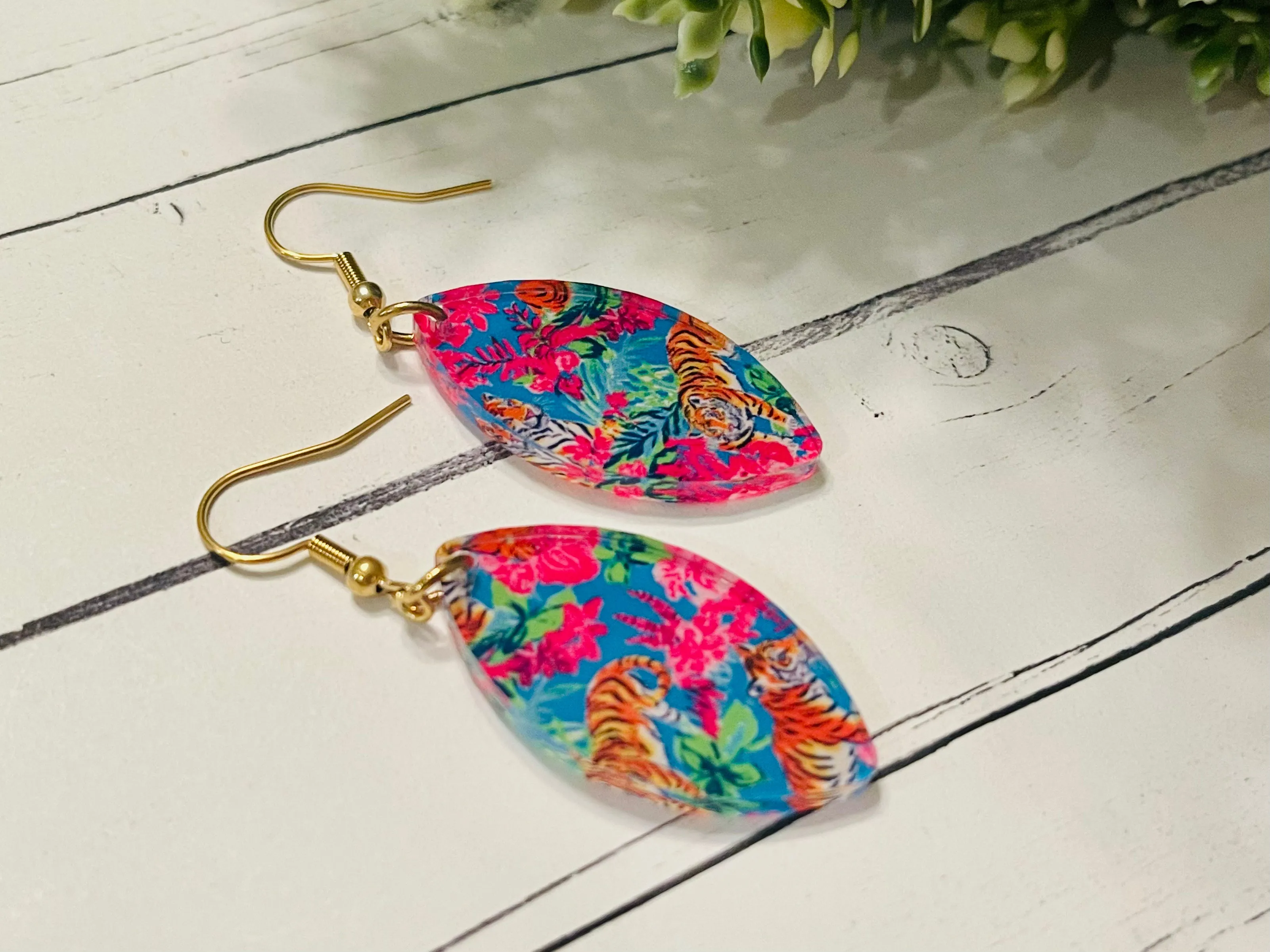 Wild Tigers Acrylic Dangles