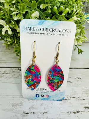 Wild Tigers Acrylic Dangles