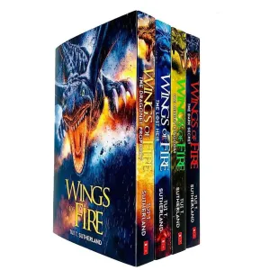 Wings of Fire Series Books 1 - 4 Collection Set by Tui T Sutherland