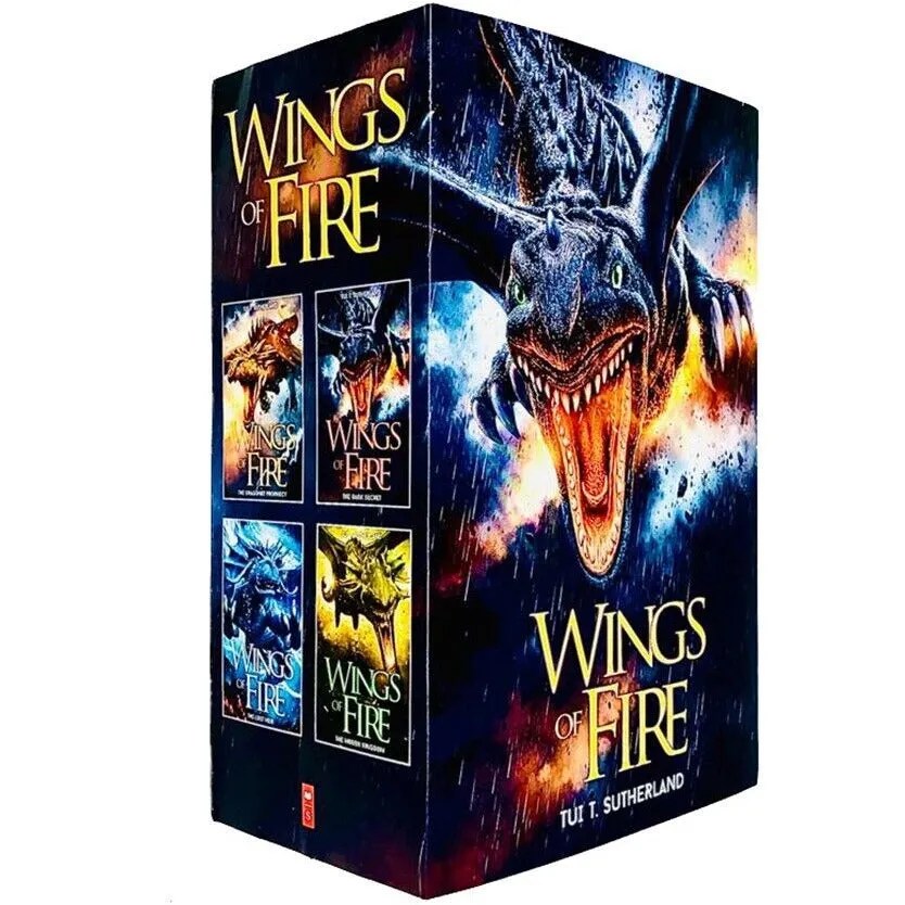 Wings of Fire Series Books 1 - 4 Collection Set by Tui T Sutherland