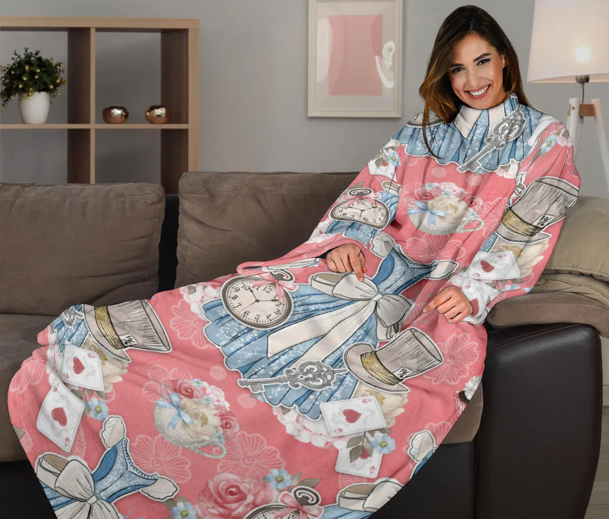 Wonderland Adult Sleeve Blanket