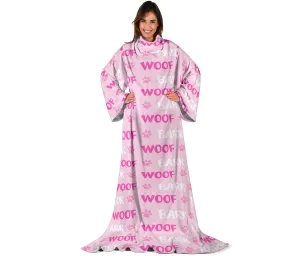 Woof Bark Adult Sleeve Blanket