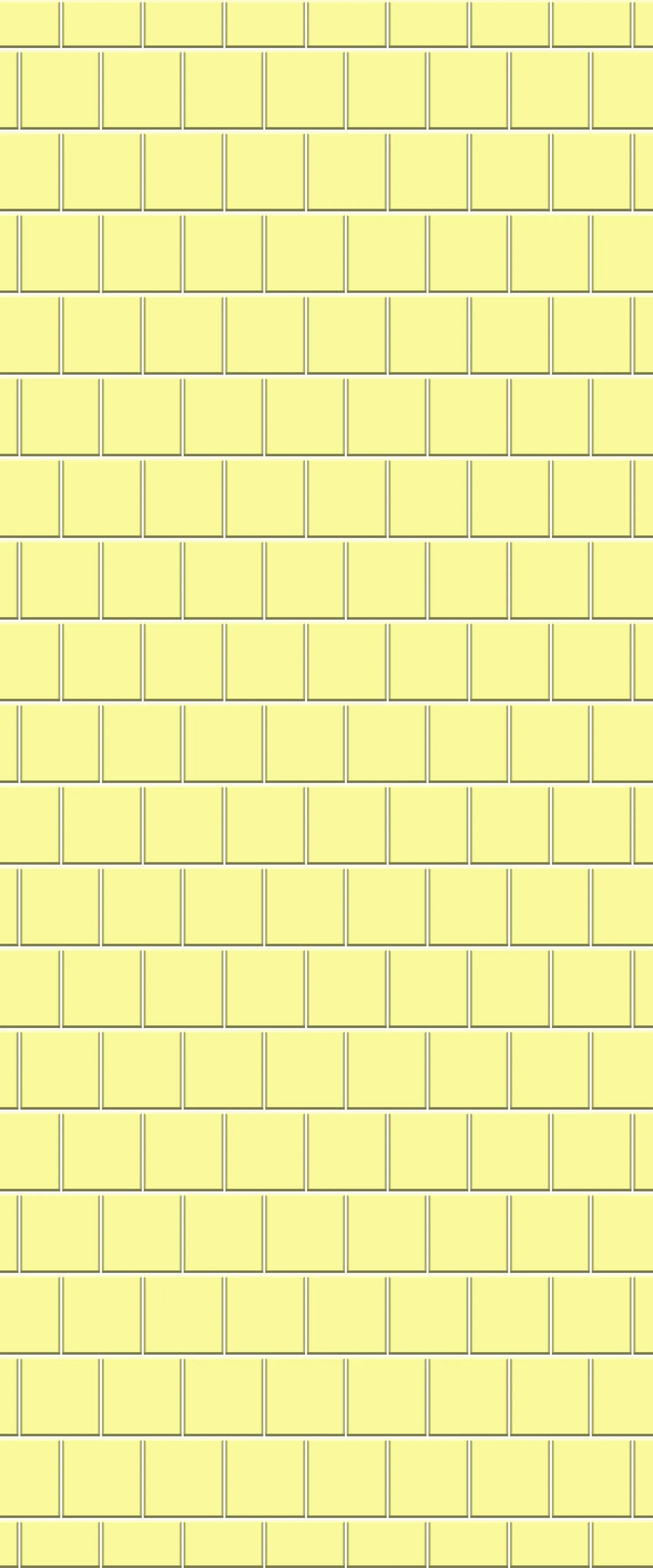Yellow Large Square's Tile Acrylic Shower Wall Panel 2440mm x 1220mm ( 3mm Thick)