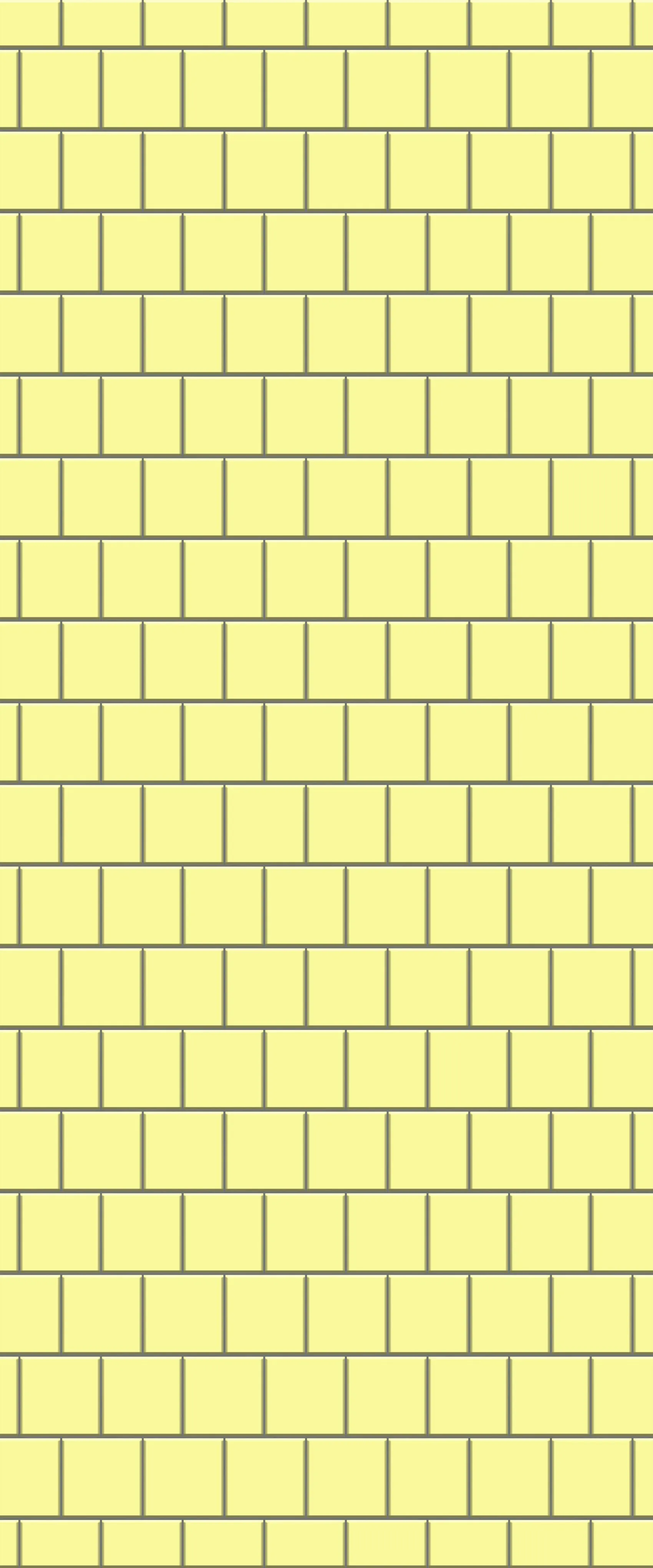 Yellow Large Square's Tile Acrylic Shower Wall Panel 2440mm x 1220mm ( 3mm Thick)
