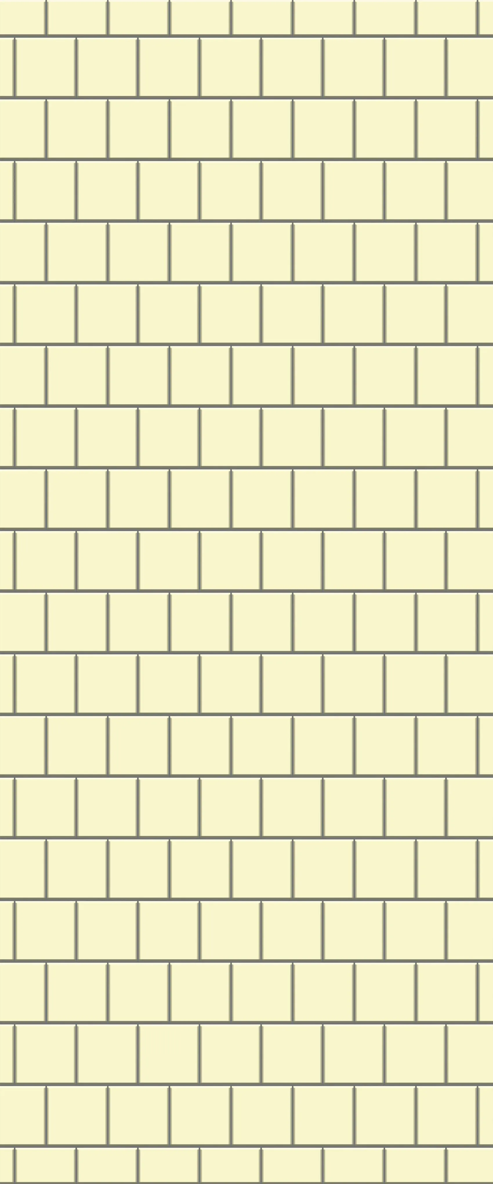 Yellow Large Square's Tile Acrylic Shower Wall Panel 2440mm x 1220mm ( 3mm Thick)