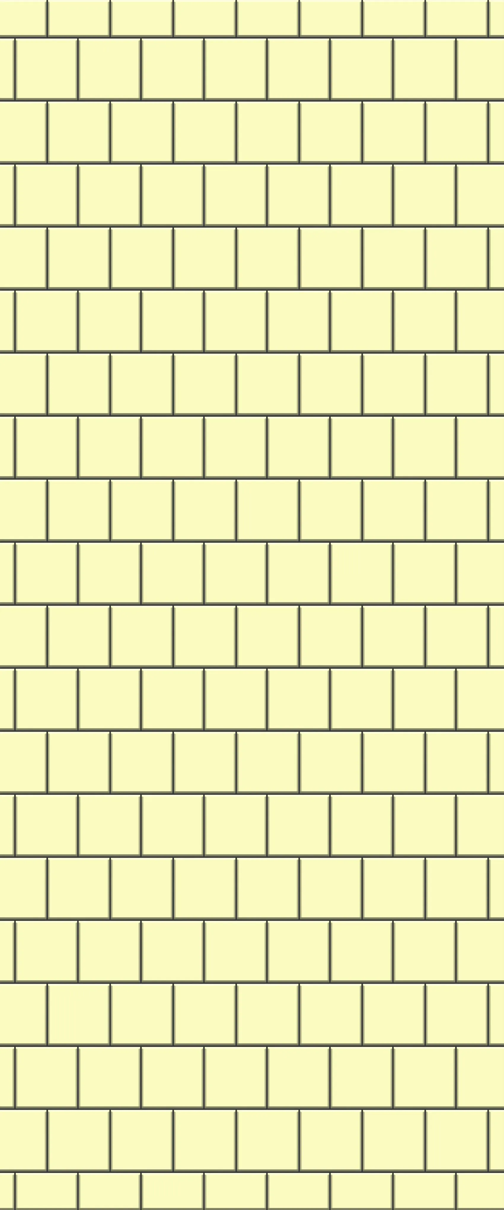 Yellow Large Square's Tile Acrylic Shower Wall Panel 2440mm x 1220mm ( 3mm Thick)