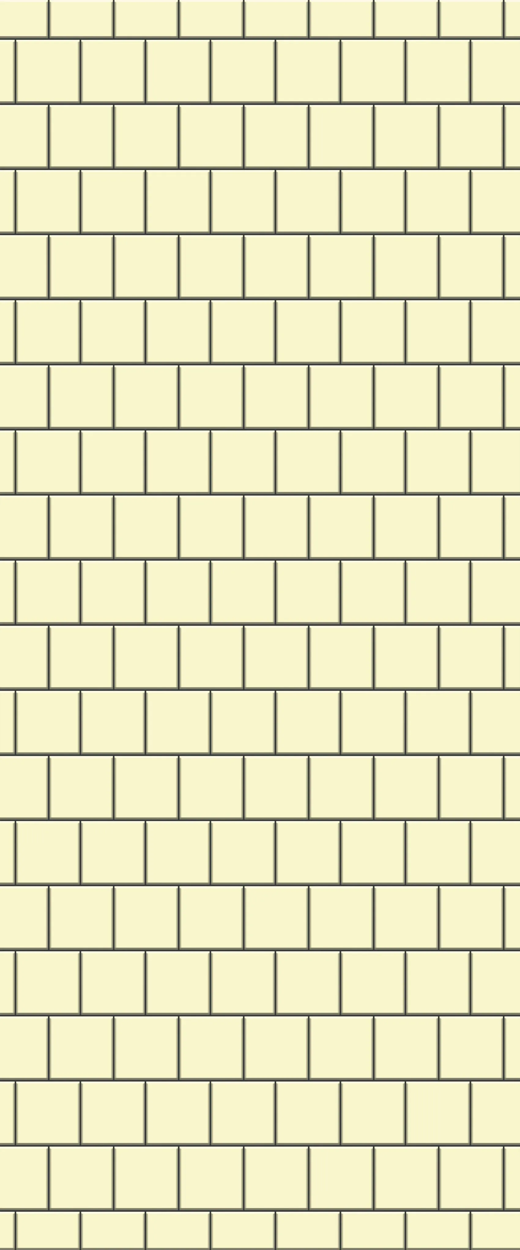 Yellow Large Square's Tile Acrylic Shower Wall Panel 2440mm x 1220mm ( 3mm Thick)