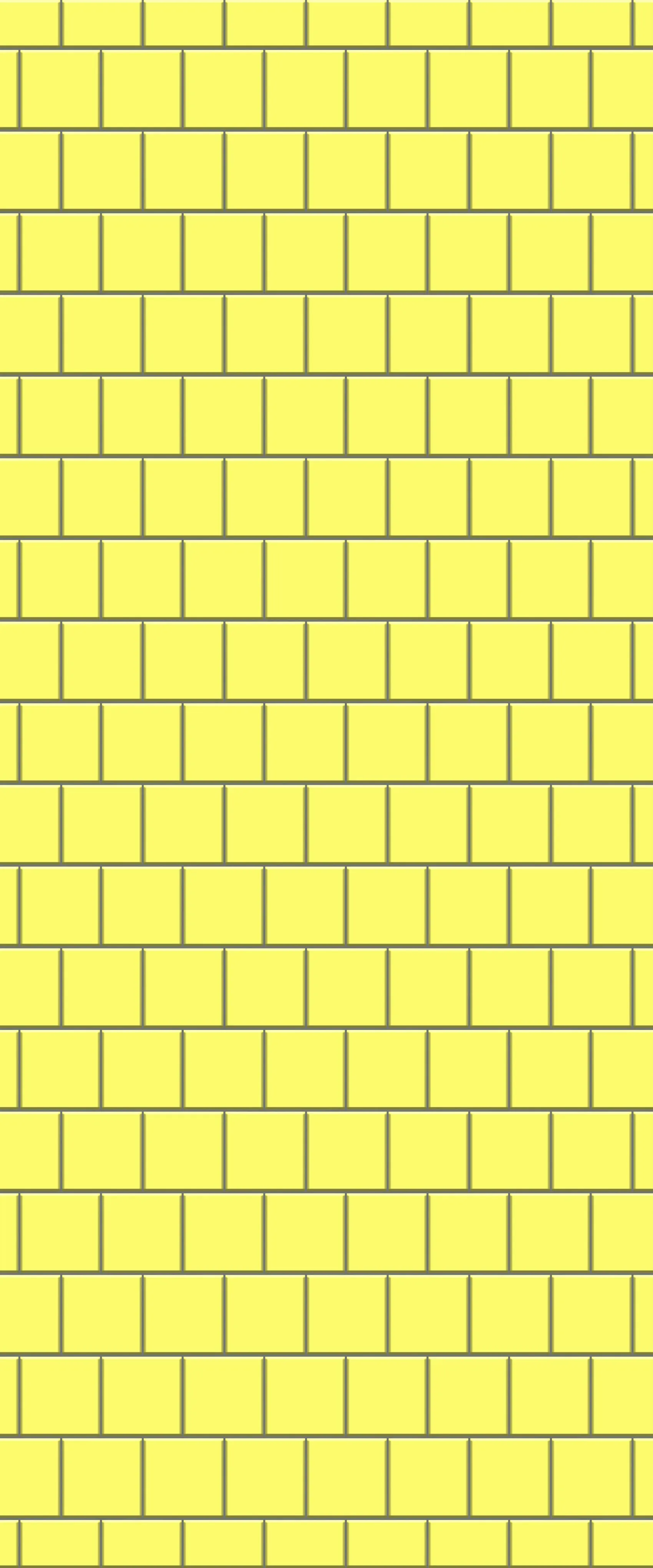Yellow Large Square's Tile Acrylic Shower Wall Panel 2440mm x 1220mm ( 3mm Thick)