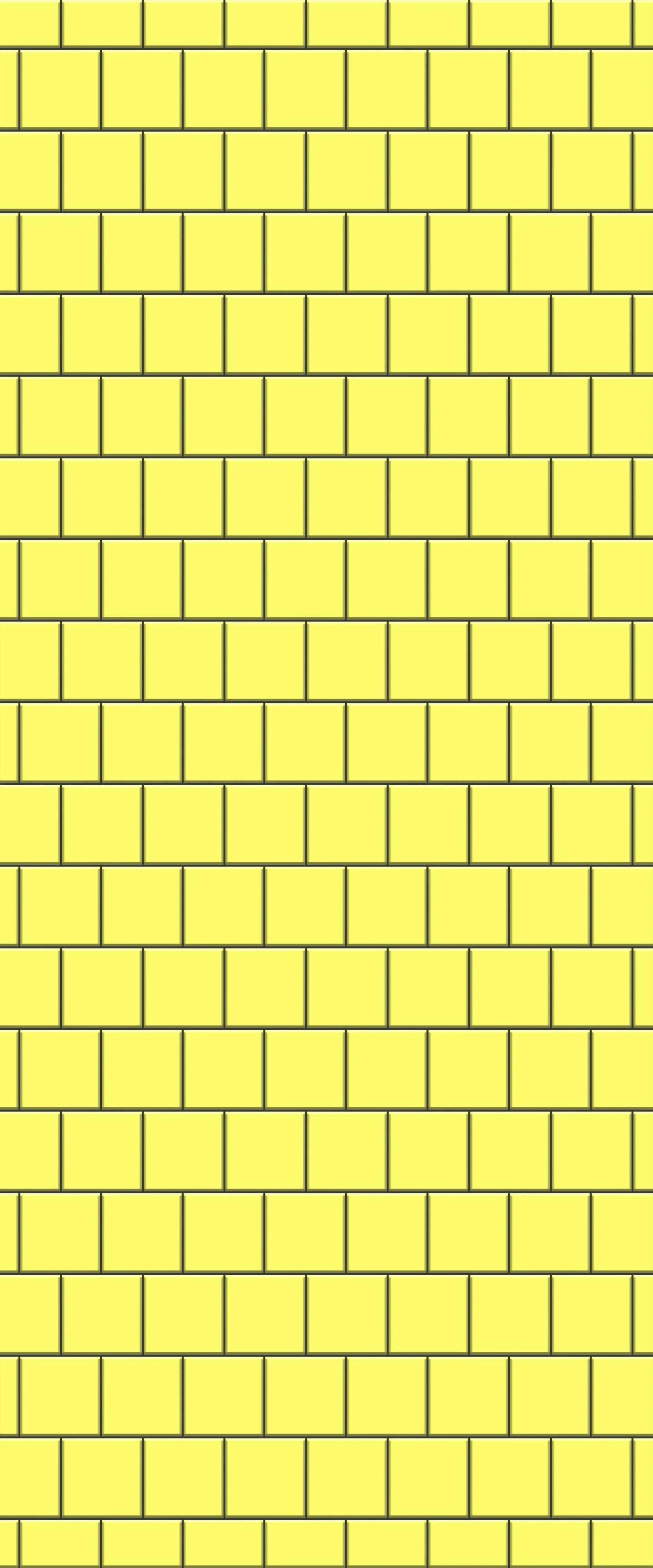 Yellow Large Square's Tile Acrylic Shower Wall Panel 2440mm x 1220mm ( 3mm Thick)