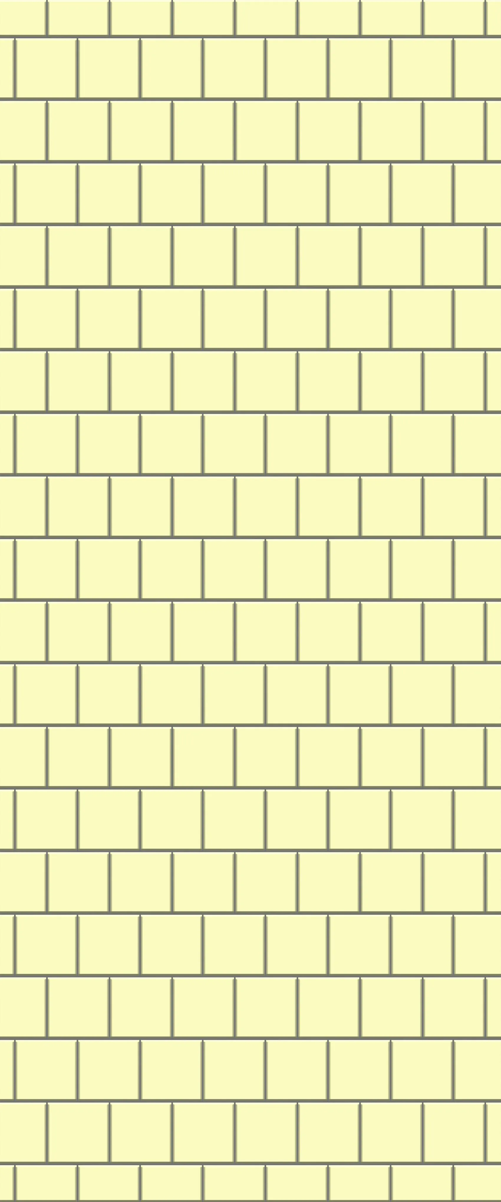 Yellow Large Square's Tile Acrylic Shower Wall Panel 2440mm x 1220mm ( 3mm Thick)
