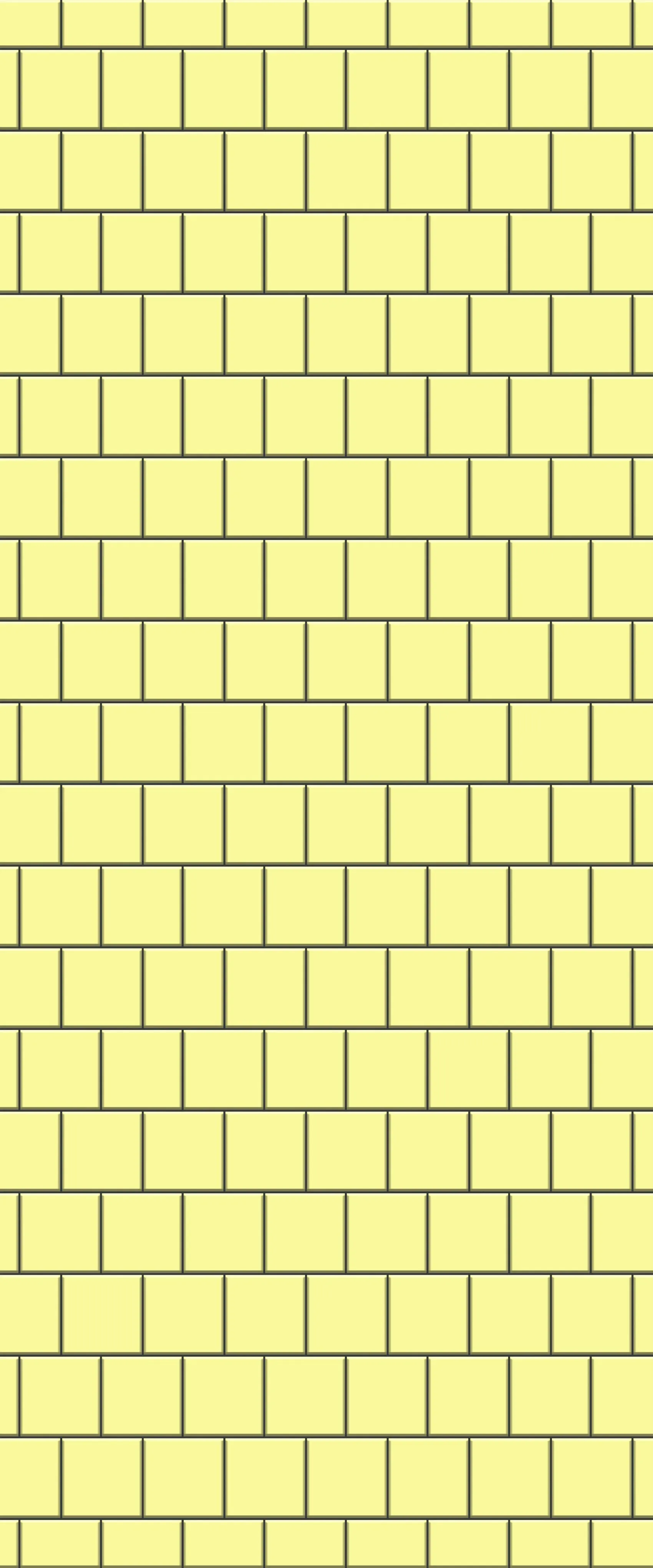 Yellow Large Square's Tile Acrylic Shower Wall Panel 2440mm x 1220mm ( 3mm Thick)