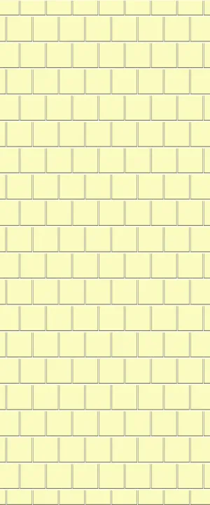 Yellow Large Square's Tile Acrylic Shower Wall Panel 2440mm x 1220mm ( 3mm Thick)