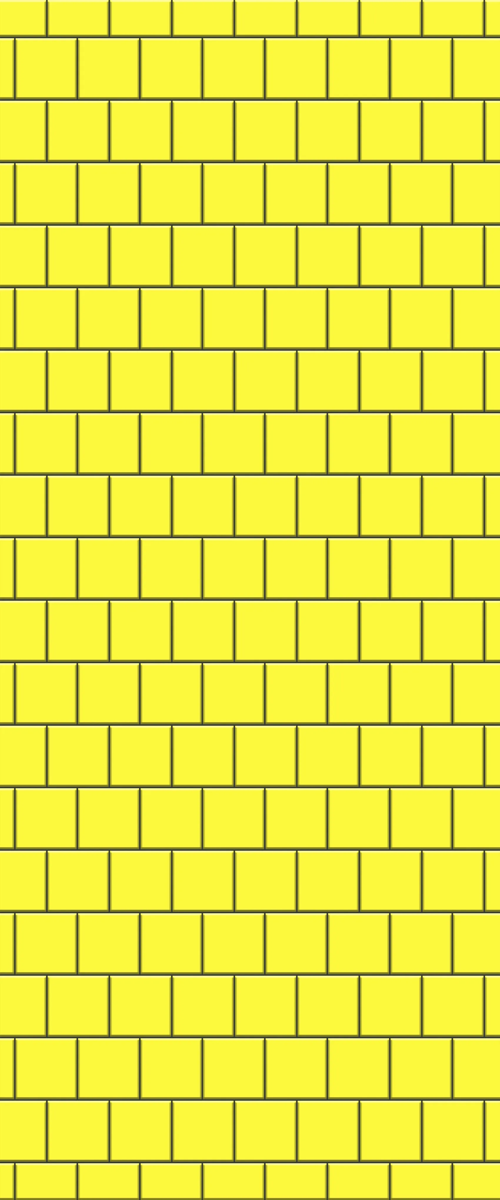 Yellow Large Square's Tile Acrylic Shower Wall Panel 2440mm x 1220mm ( 3mm Thick)