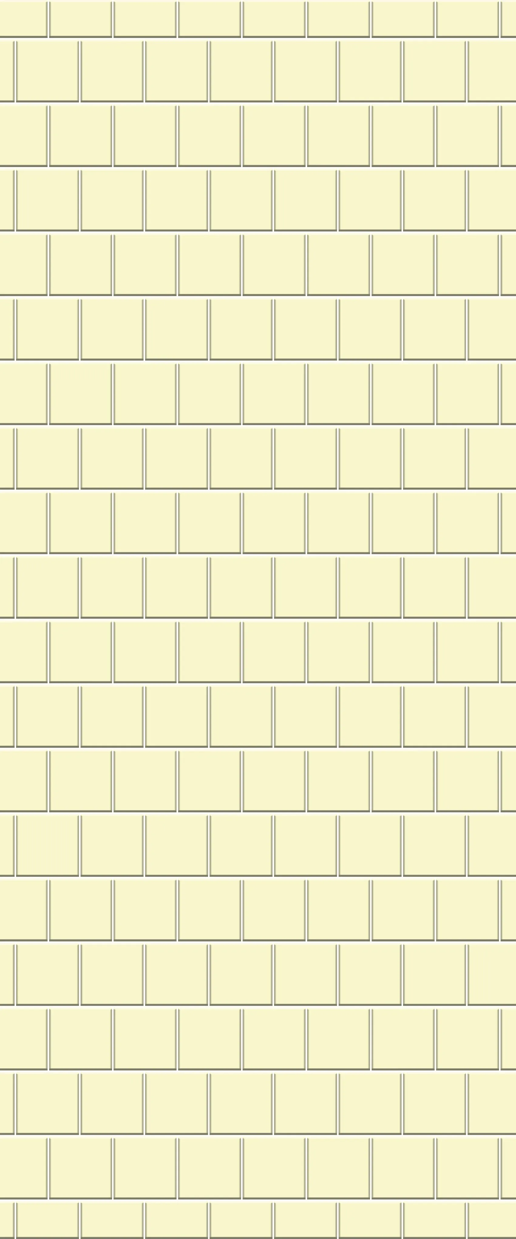 Yellow Large Square's Tile Acrylic Shower Wall Panel 2440mm x 1220mm ( 3mm Thick)