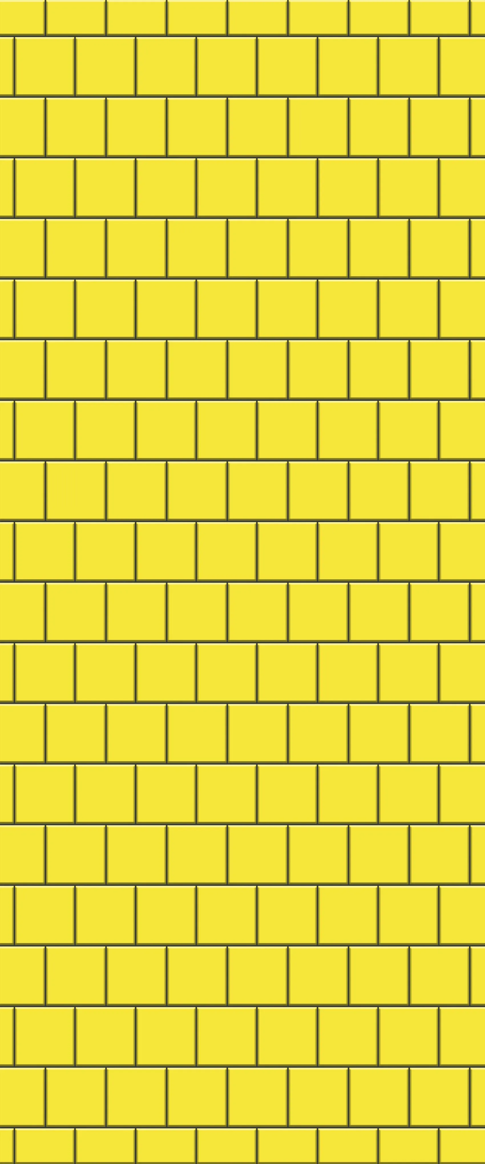 Yellow Large Square's Tile Acrylic Shower Wall Panel 2440mm x 1220mm ( 3mm Thick)