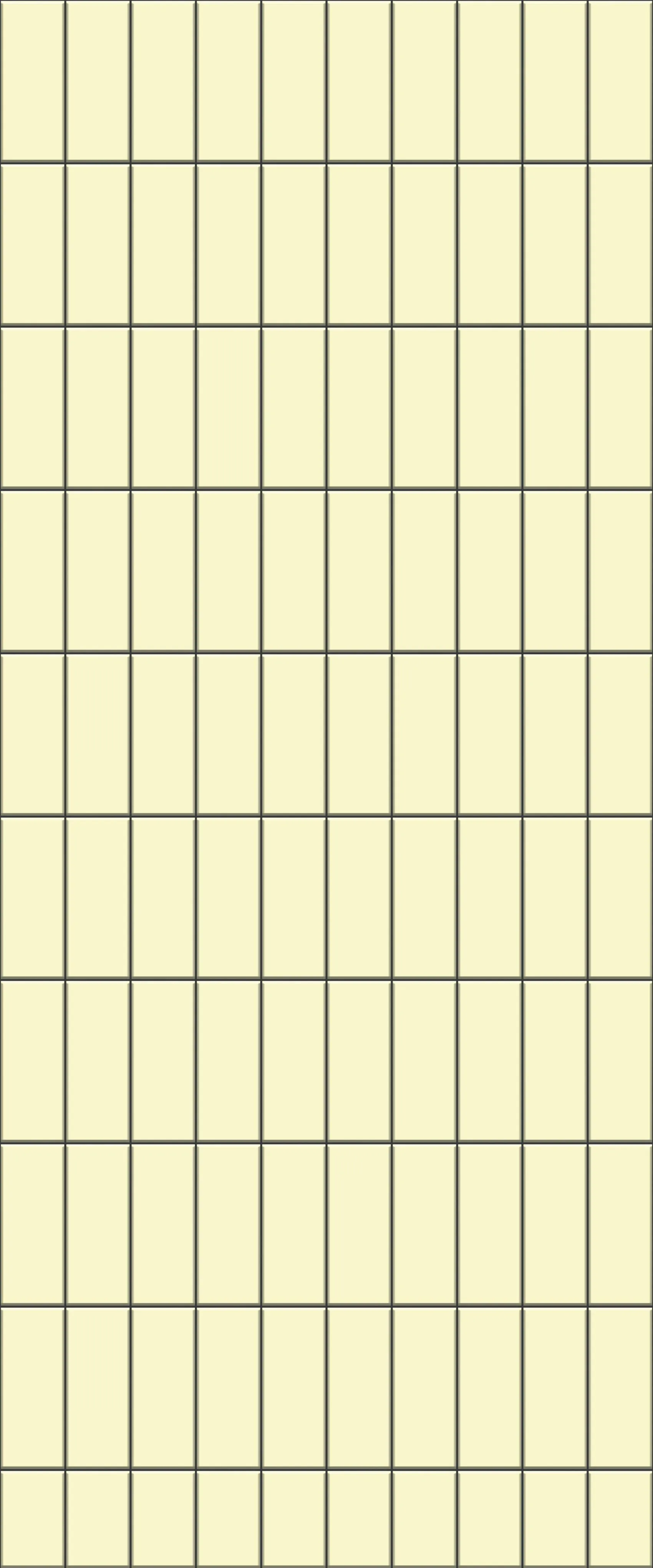 Yellow Vertical Block Tile Acrylic Shower Panel 2440mm x 1220mm ( 3mm Thick)