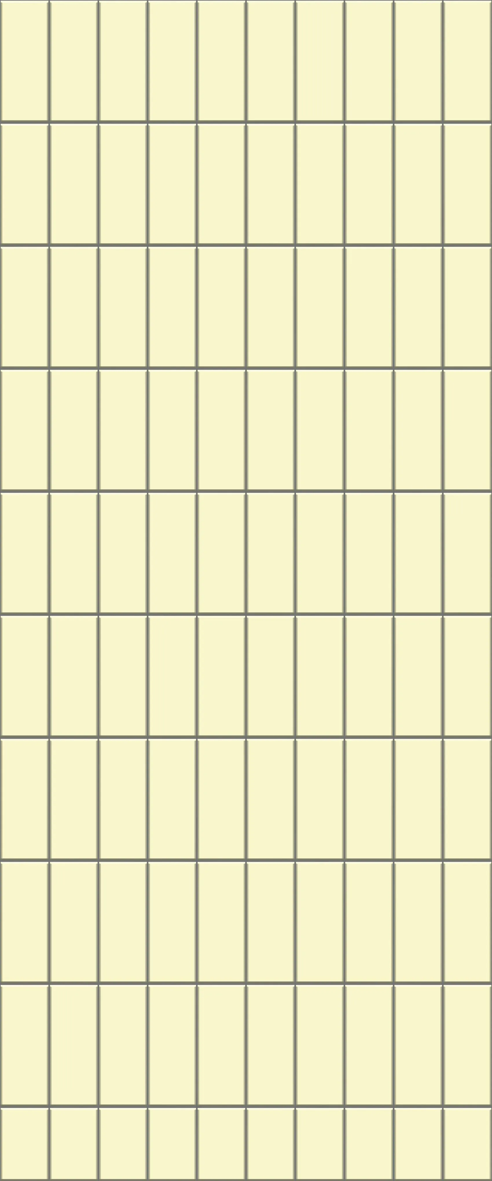 Yellow Vertical Block Tile Acrylic Shower Panel 2440mm x 1220mm ( 3mm Thick)