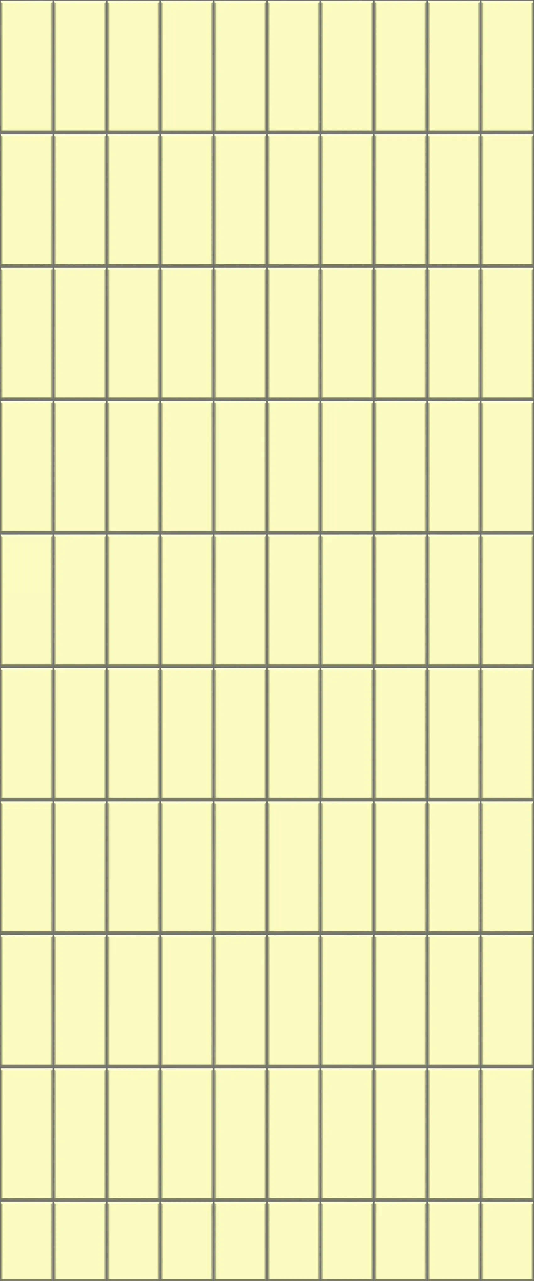 Yellow Vertical Block Tile Acrylic Shower Panel 2440mm x 1220mm ( 3mm Thick)