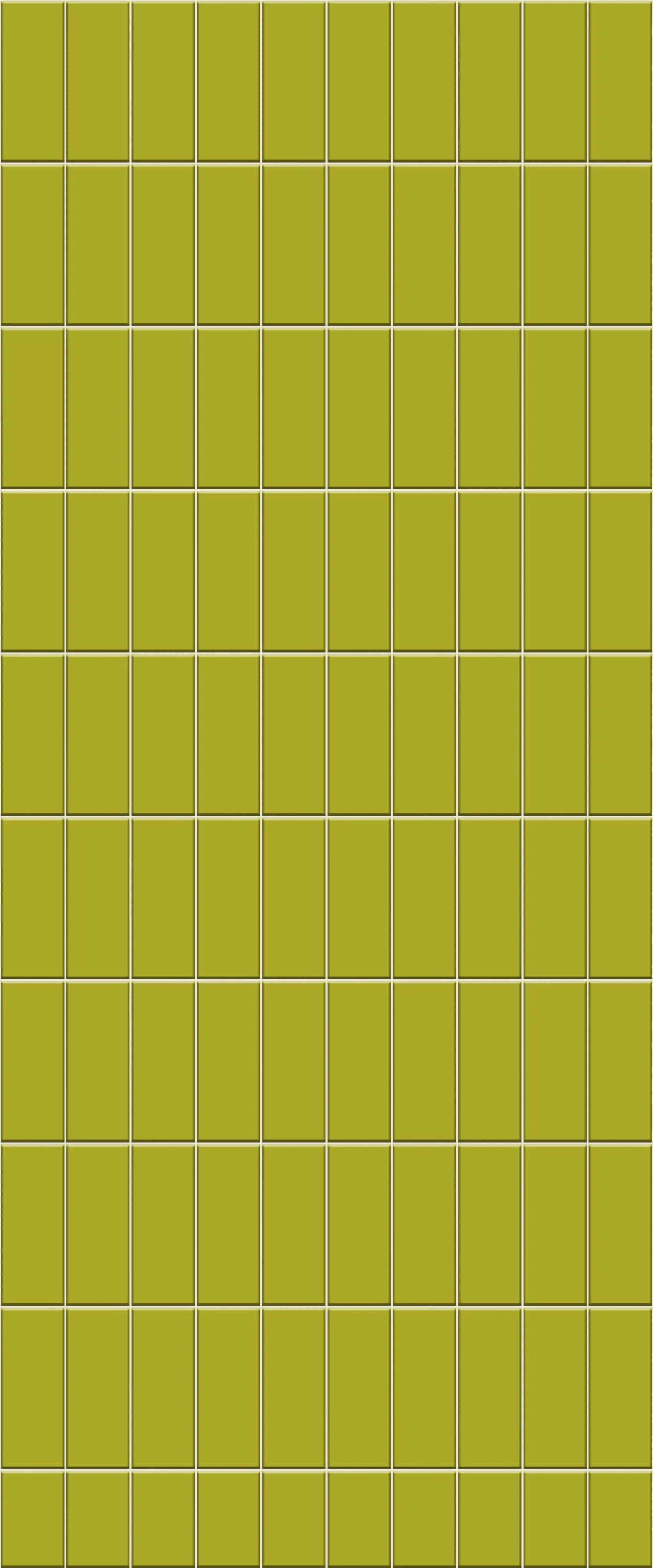 Yellow Vertical Block Tile Acrylic Shower Panel 2440mm x 1220mm ( 3mm Thick)
