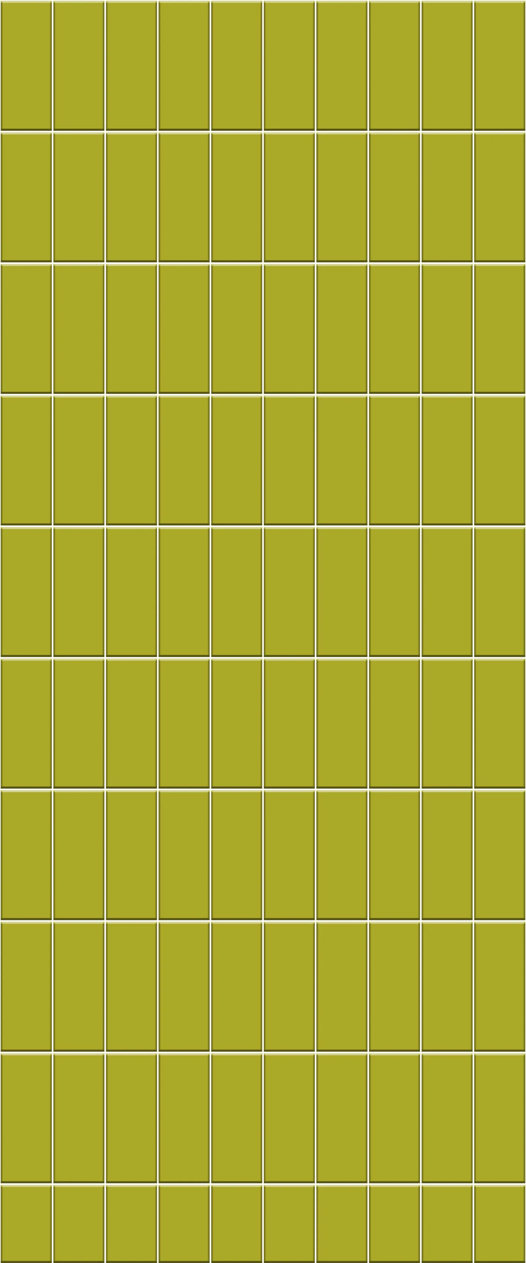 Yellow Vertical Block Tile Acrylic Shower Panel 2440mm x 1220mm ( 3mm Thick)