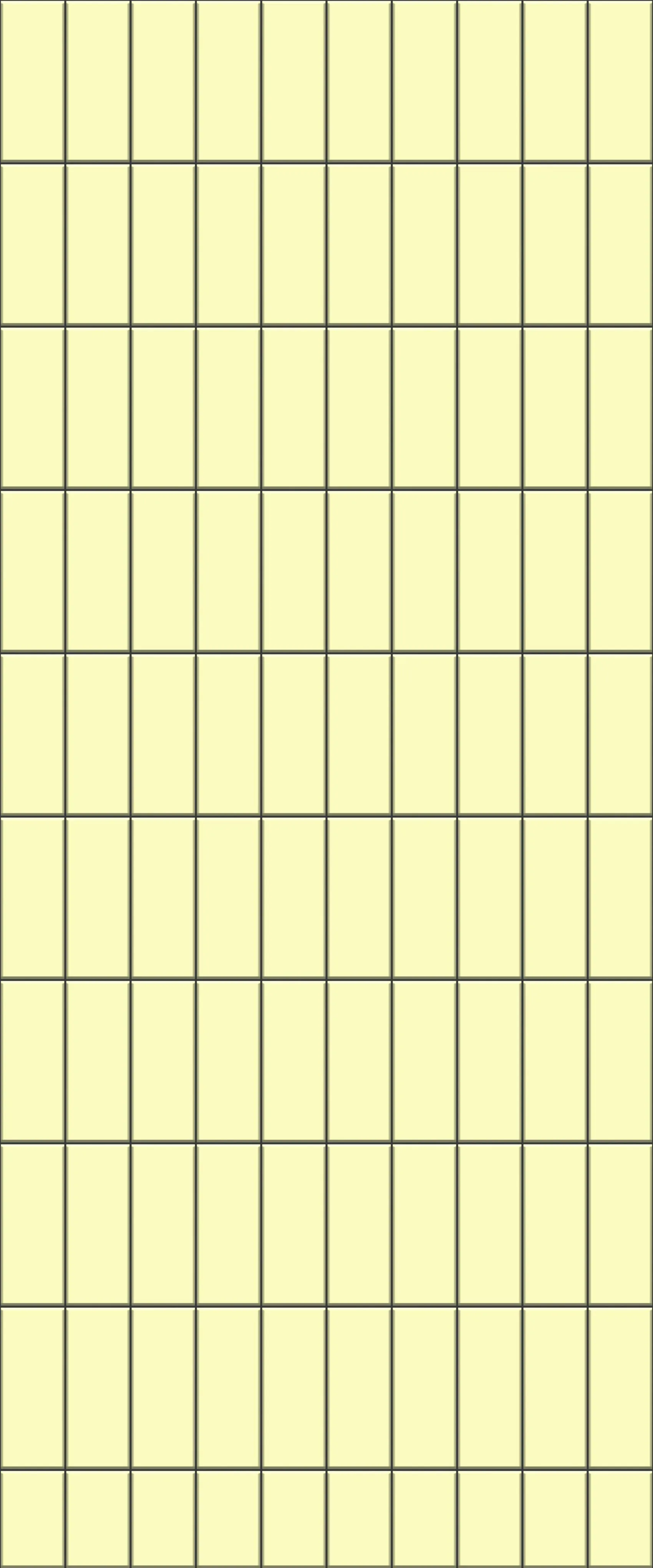 Yellow Vertical Block Tile Acrylic Shower Panel 2440mm x 1220mm ( 3mm Thick)