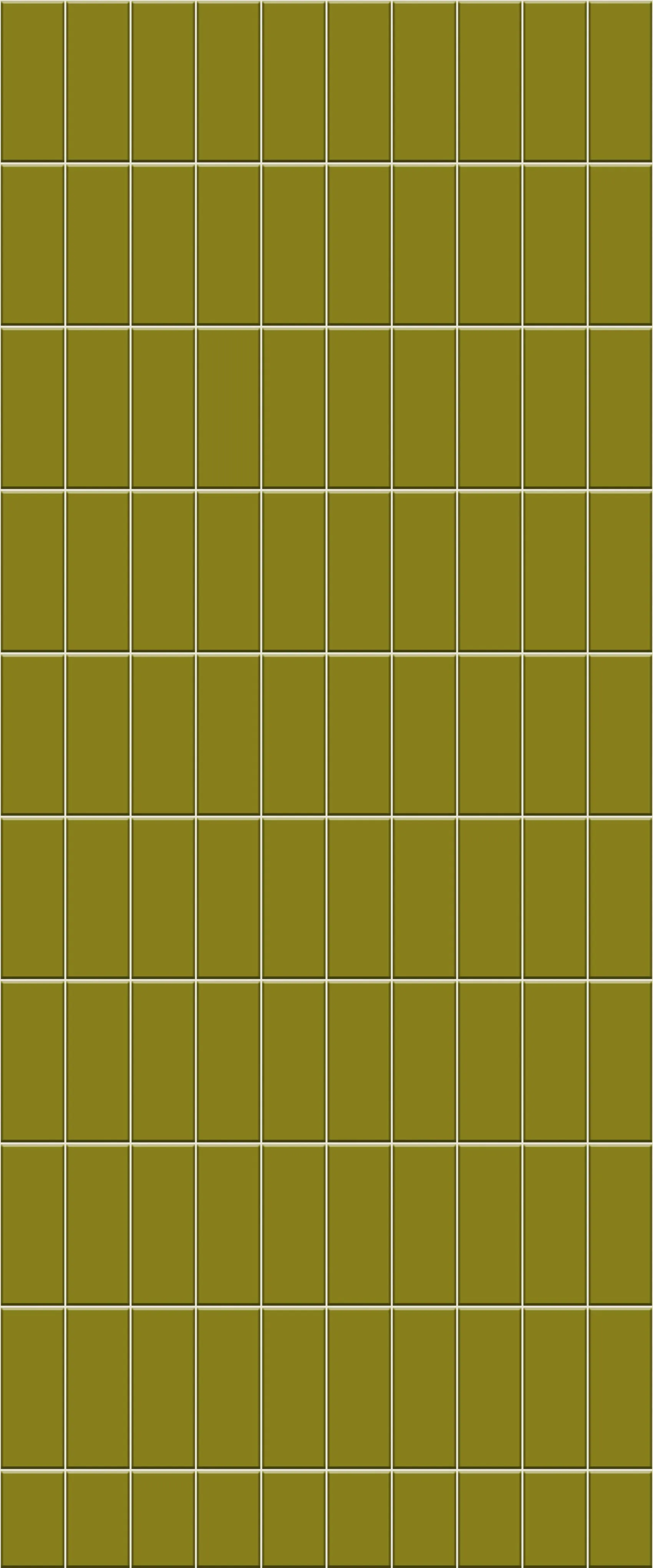Yellow Vertical Block Tile Acrylic Shower Panel 2440mm x 1220mm ( 3mm Thick)