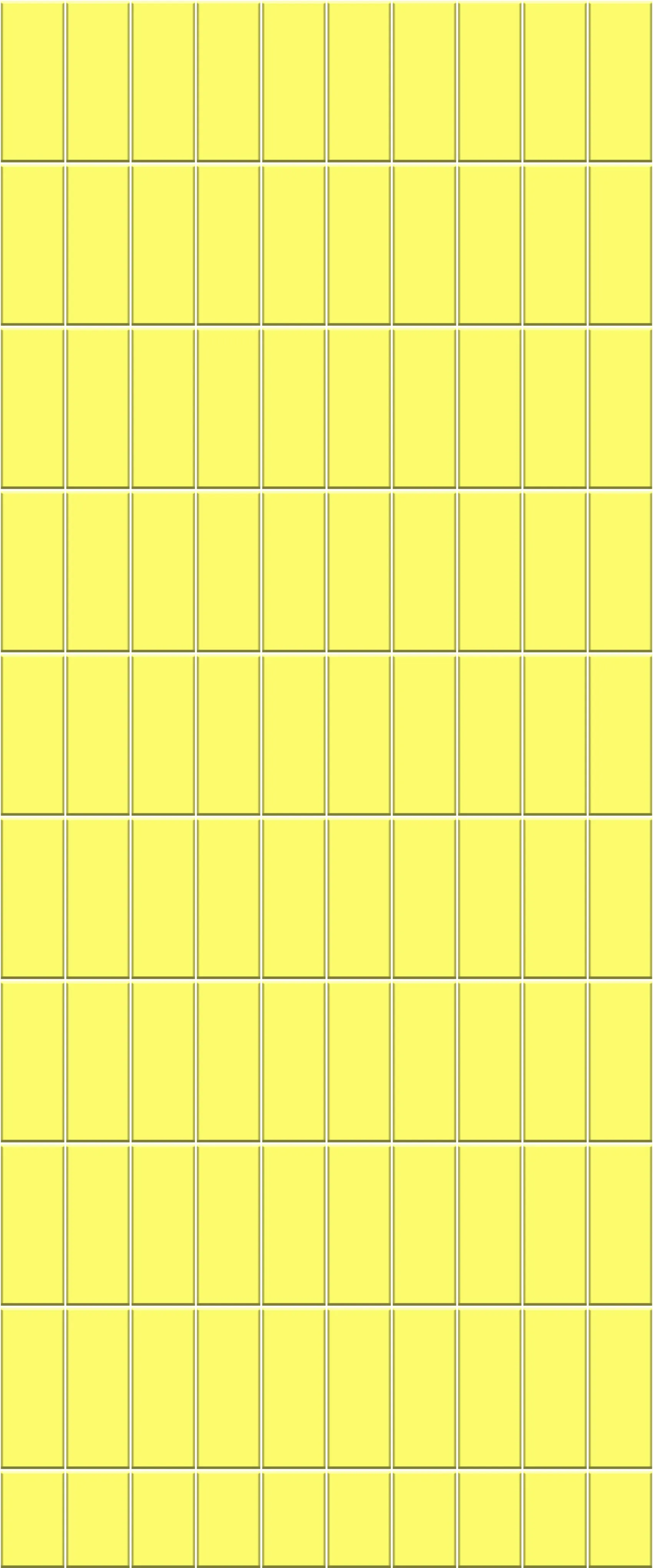 Yellow Vertical Block Tile Acrylic Shower Panel 2440mm x 1220mm ( 3mm Thick)